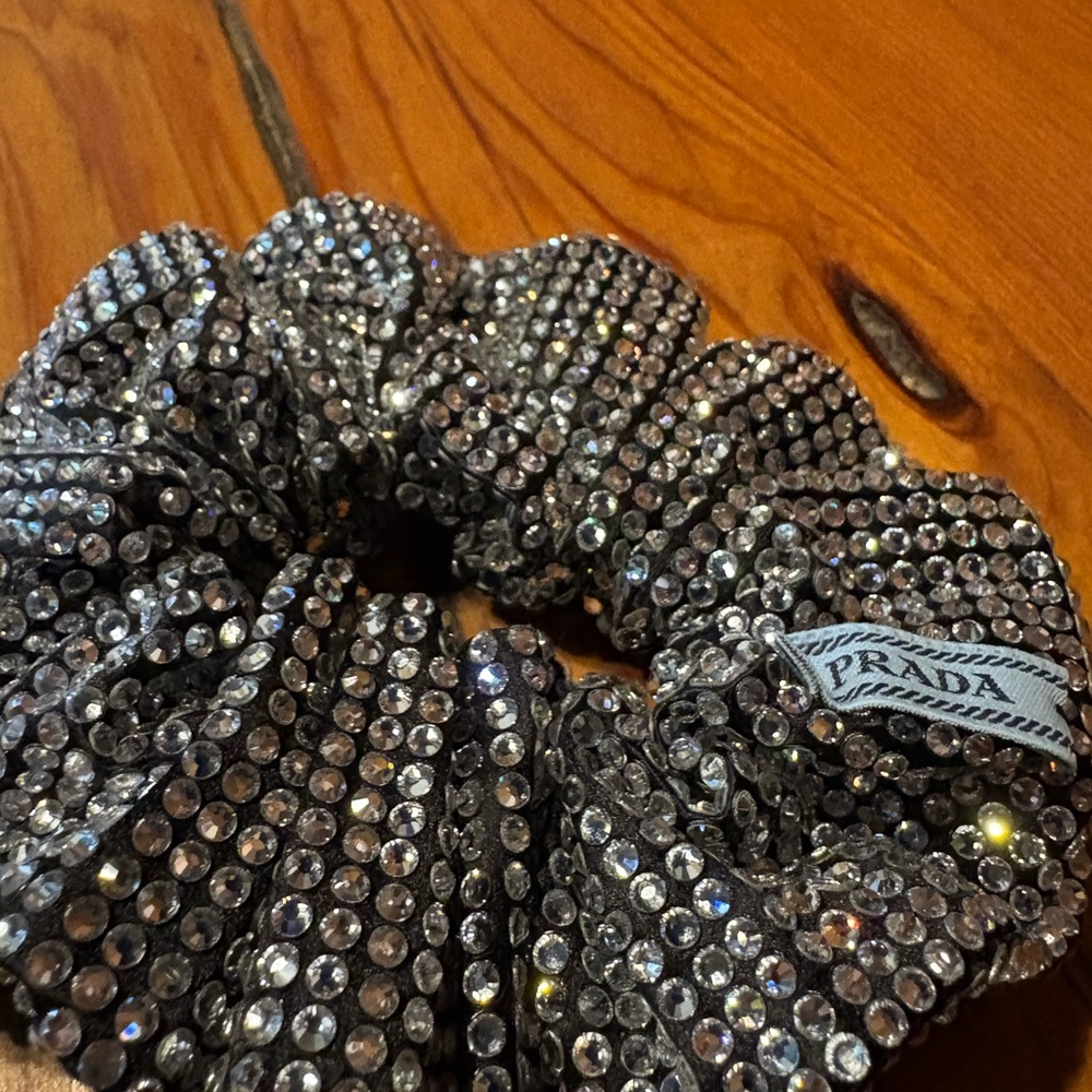 Prada Black and Silver Rhinestone Hair Accessory - Picture 2 of 5